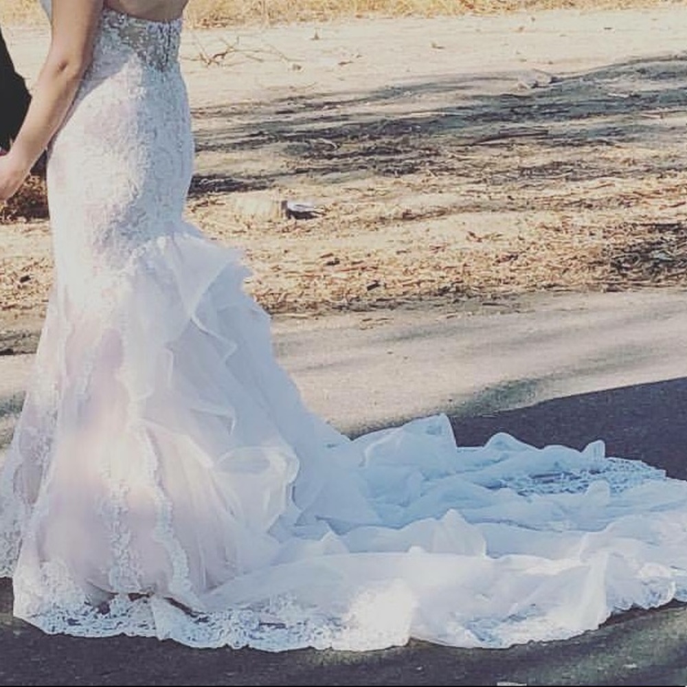 Like New designer wedding dress by Kitty Chen